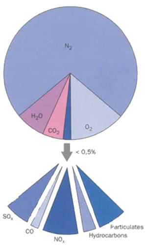 Figure 37 – Marine Diesel Exhaust Emission Composition.